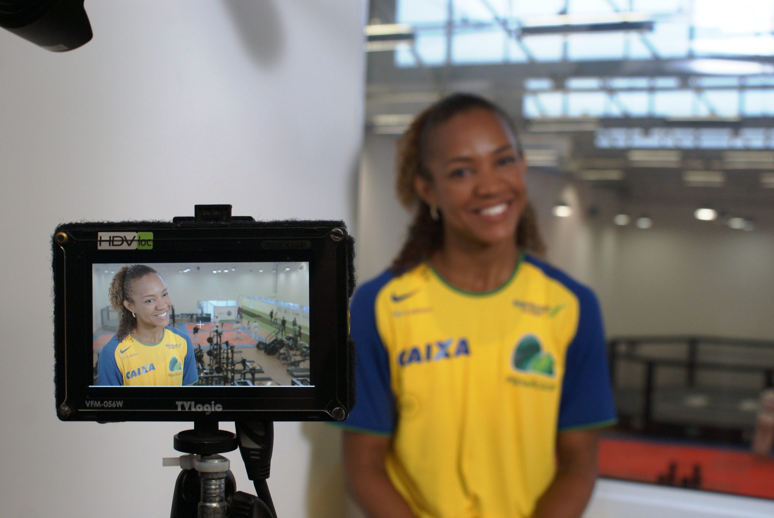 Grandes nomes do esporte brasileiro se encontram no NAR para gravação de vídeo institucional