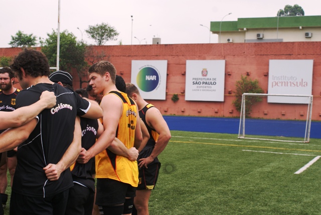 Antes de amistoso contra seleção brasileira, seleção alemã de rugby treina no NAR