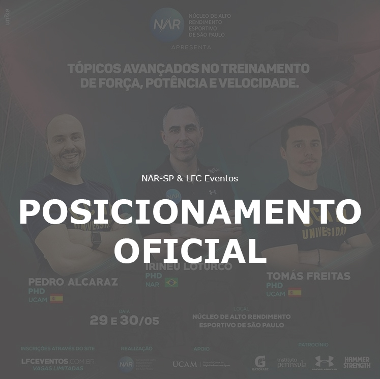 Posicionamento – Tópicos Avançados no Treinamento de Força, Potência e Velocidade