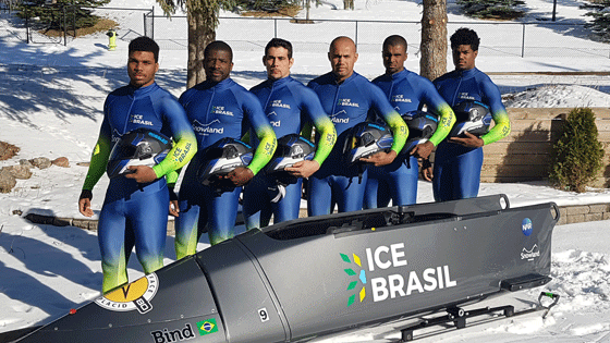 Nos trópicos, brasileiros treinam para a Olimpíada de Inverno