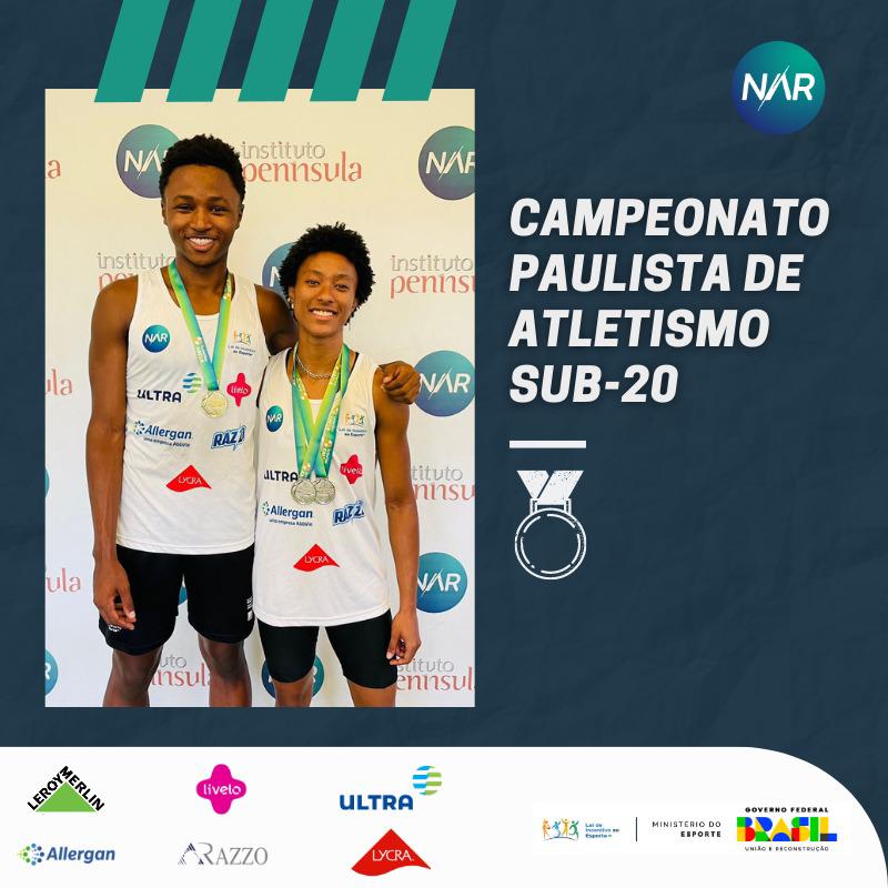 Medalhas para atletas da “Escola de Atletismo de Jovens Talentos”.